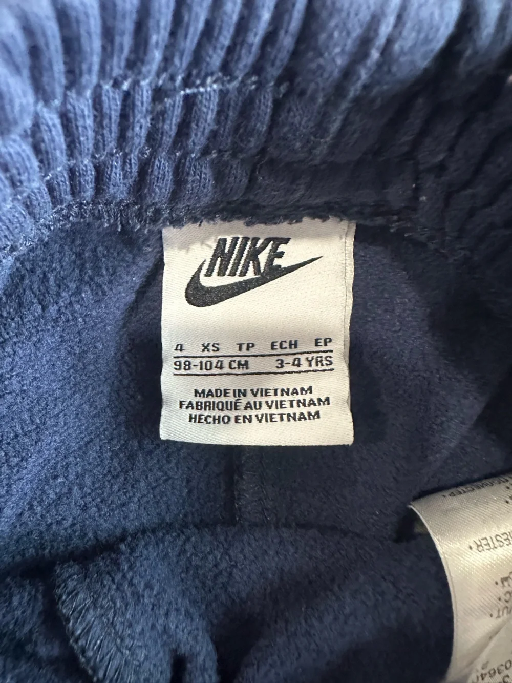 Nike Navy Blue Kids Hoodie and Jogger Set with White Swoosh